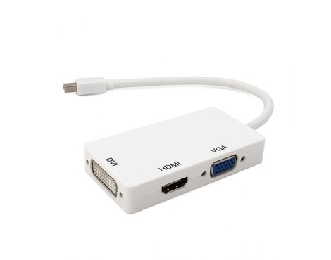 Adapter kabl - Apple mini DP na HDMI VGA DVI beli.