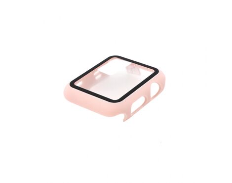 Tempered glass case - iWatch 42mm pink.