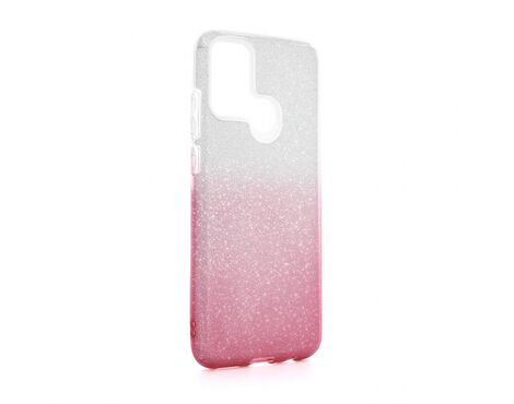 Futrola Double Crystal Dust - Huawei Honor 9A roze srebrna.