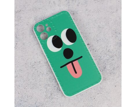 Futrola Smile face - iPhone 12 Mini 5.4 zelena.