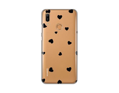 Silikonska futrola PRINT Skin - Huawei Huawei Y6 (2019)/Honor 8A Hearts.