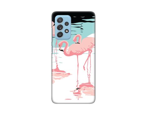 Silikonska futrola PRINT - Samsung A525 Galaxy A52 4G/A526 Galaxy A52 5G/A528B Galaxy A52s 5G Pink Flamingos.