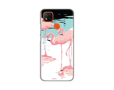 Silikonska futrola PRINT - Xiaomi Redmi 9C/Redmi 10A Pink Flamingos.