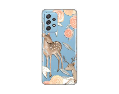 Silikonska futrola PRINT Skin - Samsung A536 Galaxy A53 5G Flower Deer.