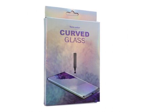 Tempered glass UV Glue Full Cover + Lampa - Samsung Galaxy S22 5G.