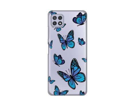 Silikonska futrola PRINT Skin - Samsung A226 Galaxy A22 5G Blue butterfly.
