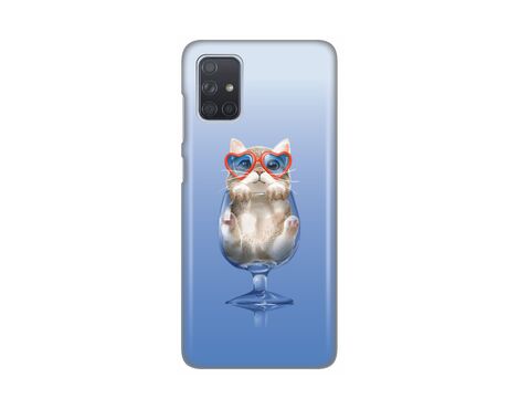 Silikonska futrola PRINT - Samsung A715F Galaxy A71 Funny Cat.