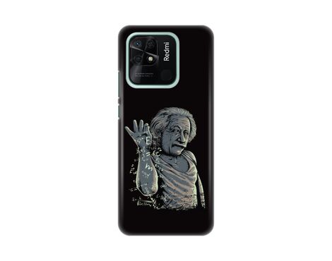 Silikonska futrola PRINT - Xiaomi Redmi 10C Funny Albert Einstein.