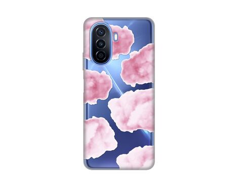 Silikonska futrola PRINT Skin - Huawei Nova Y70/Nova Y70 Plus Pink Clouds.