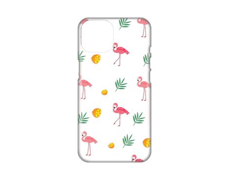 Silikonska futrola PRINT Skin - iPhone 14 Flamingos.