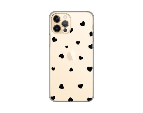 Silikonska futrola PRINT Skin - iPhone 12/12 Pro 6.1 Hearts.