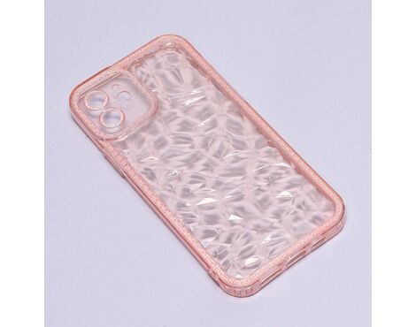 Futrola Bling Diamond - iPhone 12 6.1 roze.
