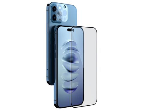 Tempered glass Nillkin 2u1 HD - iPhone 14 Pro crna.