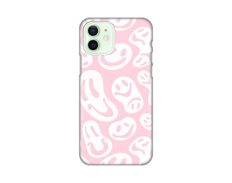 Silikonska futrola PRINT - iPhone 12 6.1 Pink Smiles.