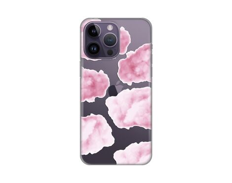 Silikonska futrola PRINT Skin - iPhone 14 Pro Max 6.7 Pink Clouds.
