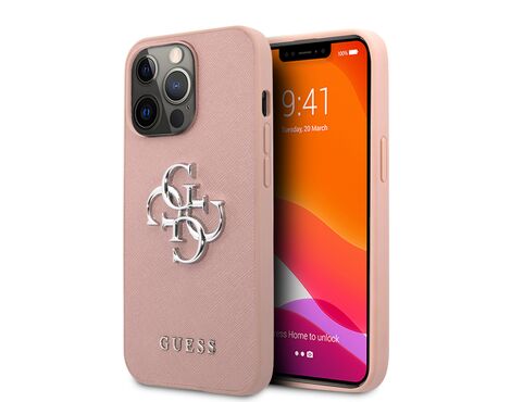 Futrola Guess Saffiano Big - iPhone 13 Pro roza (GUHCP13LSA4GSPI).