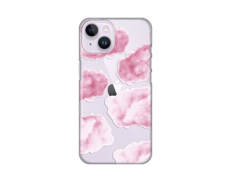 Silikonska futrola PRINT Skin - iPhone 14 Pink Clouds.