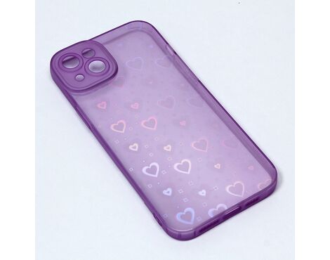 Futrola Heart Color IMD - iPhone 14 Plus ljubicasta.
