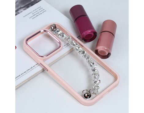 Futrola Chain - iPhone 14 Pro roze.