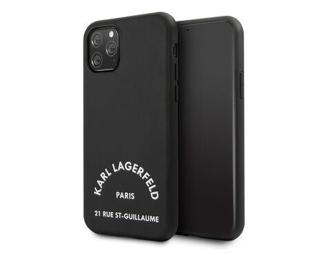 Futrola Karl Lagerfeld PU Leather ST Guillame - iPhone 11 Pro Max 6.5 crna (KLHCN65NYBK).
