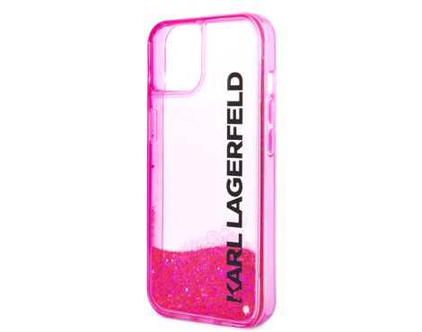 Futrola Karl Lagerfeld Hc Liquid Glitter Elong - iPhone 11 6.1 pink ( KLHCN61LCKVF).