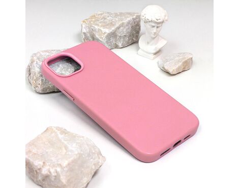 Futrola Beautiful Shine Leather iPhone 14 Plus roze.