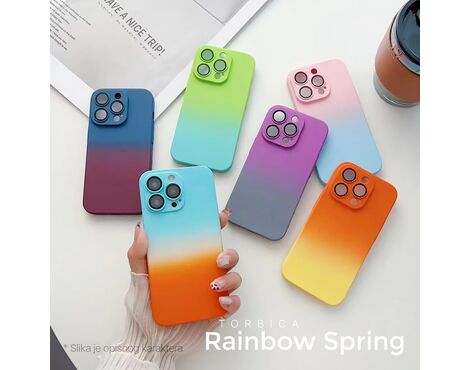 Futrola Rainbow Spring - iPhone 14 Pro ljubicasto siva.