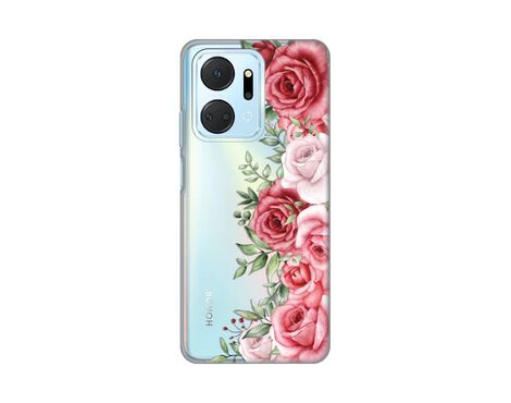 Silikonska futrola PRINT Skin - Huawei Honor X7a Wild Roses.