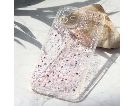 Futrola Glitter - iPhone 12 6.1 roze.