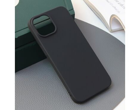 Silikonska futrola Skin - iPhone 15 mat crna.