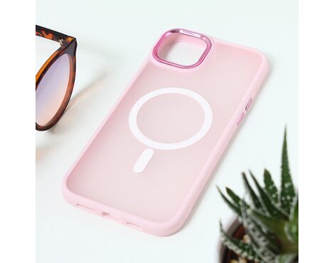 Futrola Magsafe colorful - iPhone 15 Plus roze.
