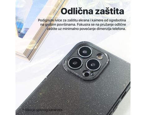 Futrola Sparkle Dust - iPhone 15 Pro 6.1 crna.