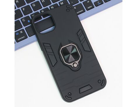 Futrola Cube Ring - iPhone 15 Plus 6.7 crna.