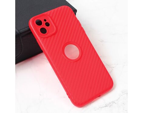 Futrola Carbon Stripe - iPhone 11 6.1 crvena.