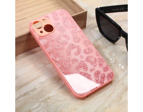 Futrola Shiny glass - iPhone 14 roza.