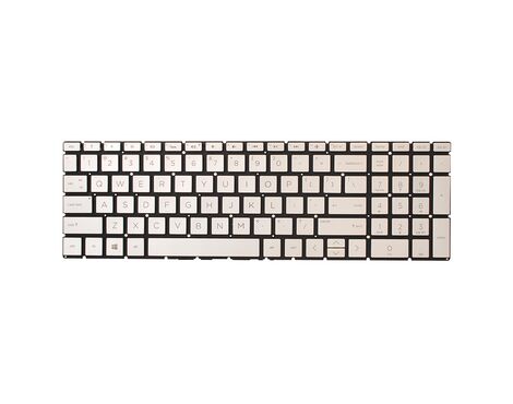 Tastatura - laptop HP 15-db siva.