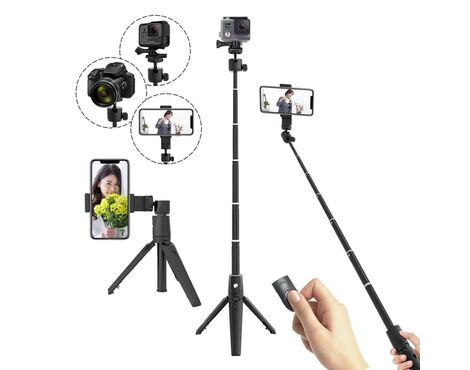 Selfie stick K20 + tripod.