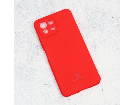 Silikonska futrola Teracell Giulietta - Xiaomi Mi 11 Lite mat crvena.