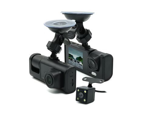 Auto kamera T717 triple camera crna (MS).