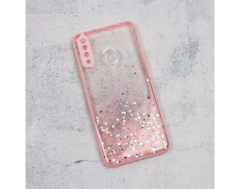 Futrola Frame Glitter - Samsung A207 Galaxy A20s roze.