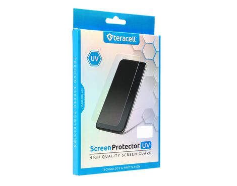 Tempered glass Premium UV Glue Full Cover + Lampa - Motorola Edge 40 Neo.