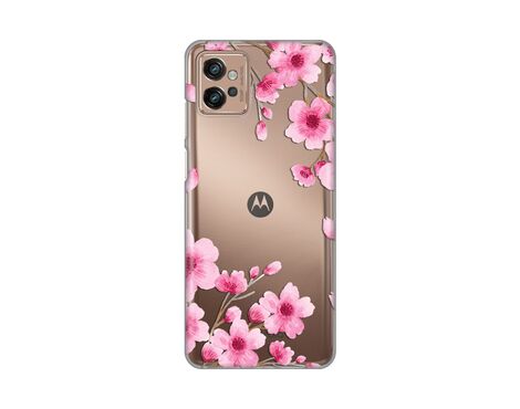 Silikonska futrola PRINT Skin - Motorola Moto G32 Rose flowers.