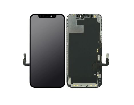 LCD displej (ekran) - iPhone 12/12 Pro + touchscreen black (crni) APLONG Soft OLED.