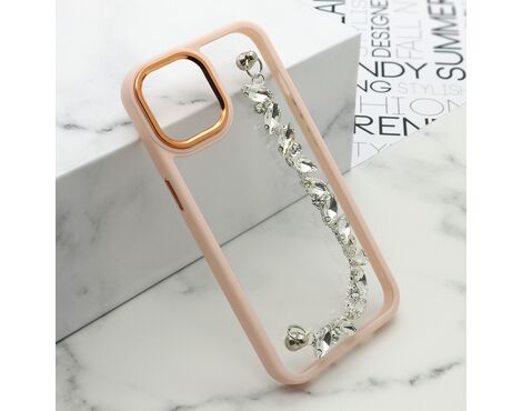 Futrola Chain - iPhone 14 roze (MS).