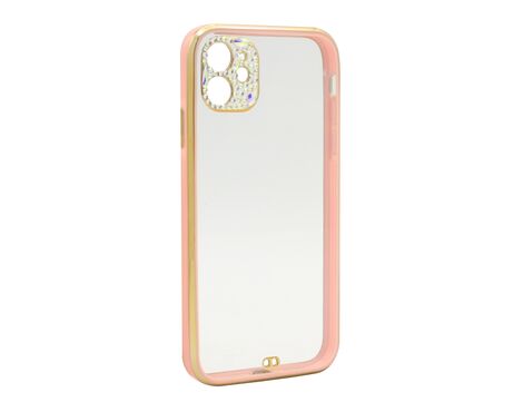 Futrola Diamonds Camera - iPhone 12 roze (MS).