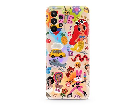 Silikonska futrola ultra tanka (skin) PRINT CLEAR - Samsung A235 Galaxy A23 ND0326 (MS).