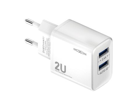 Kucni punjac Moxom MX-HC130 2.4A 2xUSB Micro beli (MS).