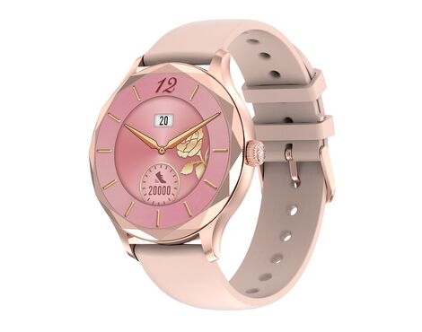 Smart Watch DT Diamond zlatni (roze silikonska narukvica) (MS).