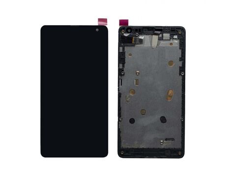 LCD displej (ekran) - Microsoft Lumia 535+touch screen crni+frame 2C ver.