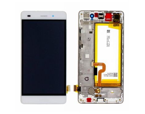 LCD displej (ekran) - Huawei P8 lite+touch screen+frame beli+baterija SPO SH.